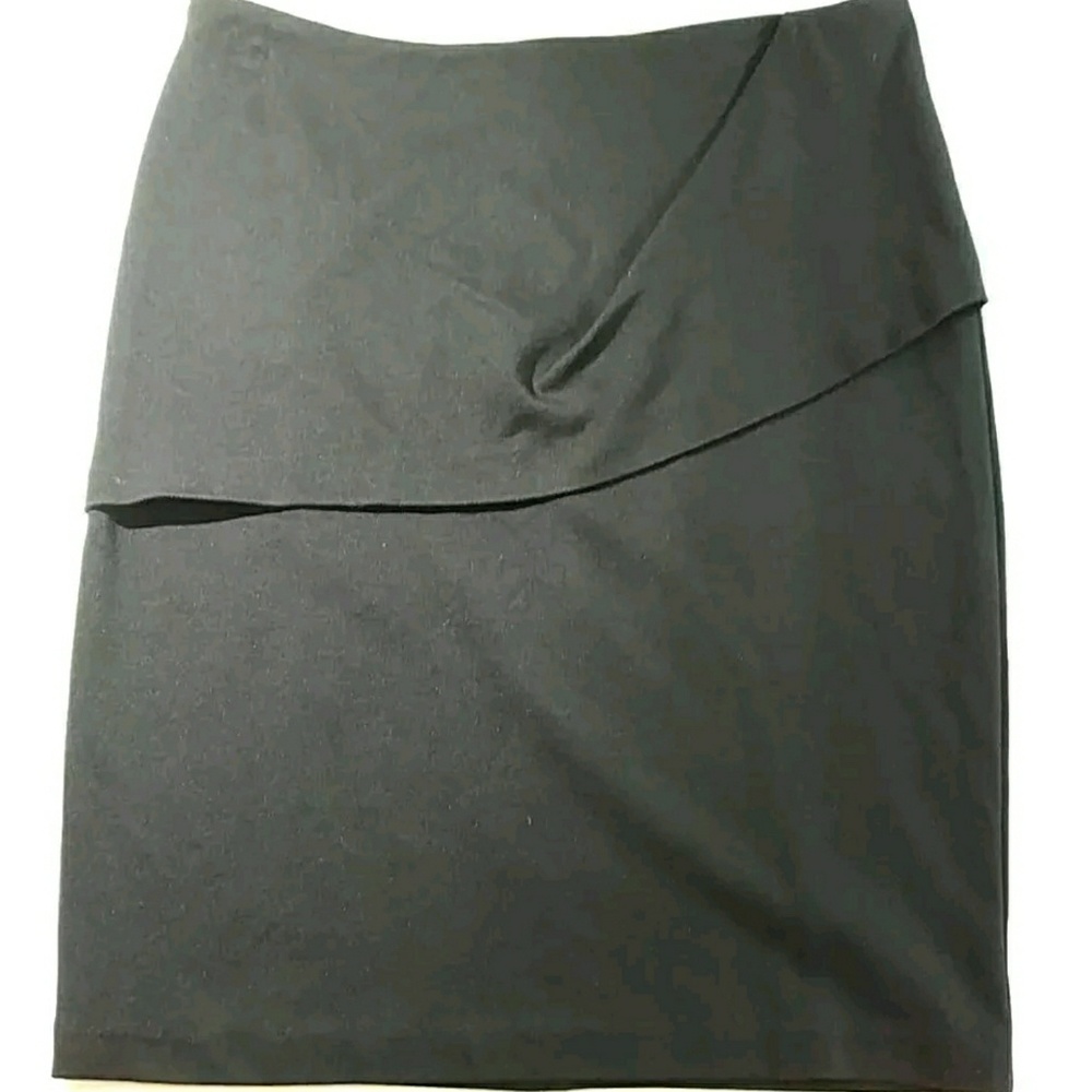 CAbi Size 10 Skirt Black Style Stretch Pencil Dres